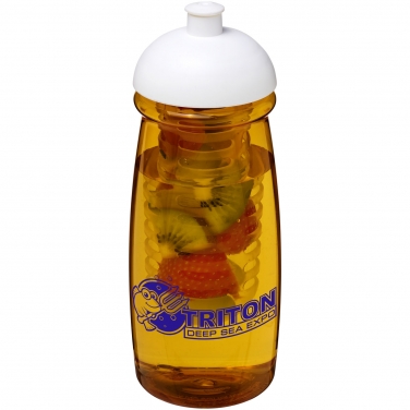 Bidon H2O Pulse® o pojemności 600 ml z wypukłym wieczkiem z możliwością
przyrządzania wody smakowej