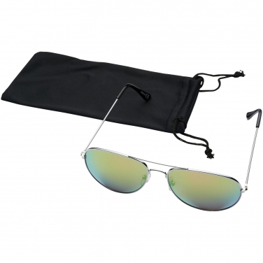 Okulary przeciwsłoneczne Aviator z lustrzanymi, kolorowymi soczewkami
