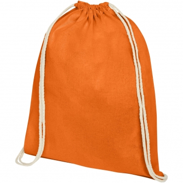 Plecak Oregon wykonany z bawełny o gramaturze 140 g/m² ze sznurkiem ściągającym