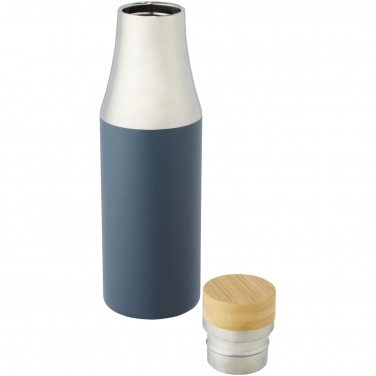 Hulan miedziana, próżniowo izolowana butelka o pojemności 540 ml z bambusową pokrywką