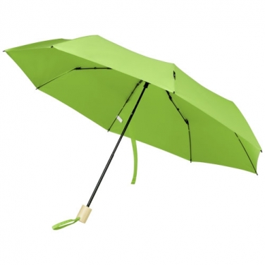 Składany wiatroodporny parasol 51 cm z PET z recyklingu Birgit