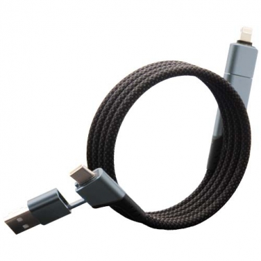 SCX.design C52 magnetyczny kabel do ultraszybkiego ładowania 4-w-1 o mocy 100 W z tworzywa sztucznego rPET