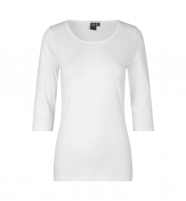 T-shirt stretch | rękaw 3/4 | damski